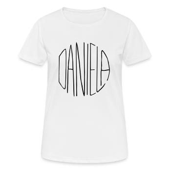 Daniela Geschenk - Frauen T-Shirt atmungsaktiv - Weiß - Vorne - AI Model Female 172 dark (172cm)