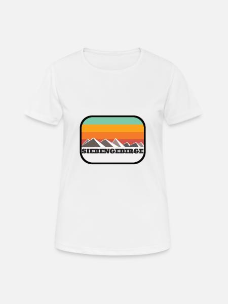 Siebengebirge Bonn - Frauen T-Shirt atmungsaktiv - Weiß