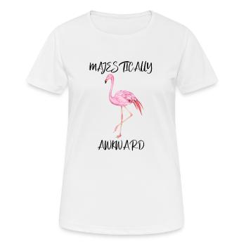 Majestueusement maladroit - T-shirt respirant Femme - blanc - Devant - AI Model Female 172 dark (172cm)