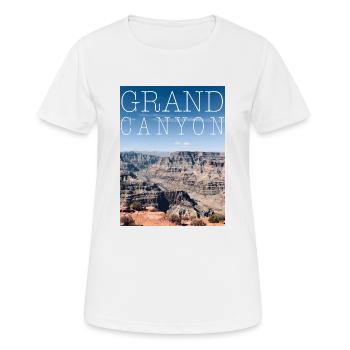 Grand Canyon - T-shirt respirant Femme - blanc - Devant - AI Model Female 172 dark (172cm)