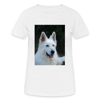 Portrait de majesté - T-shirt respirant Femme - blanc - Devant - AI Model Female 172 dark (172cm)