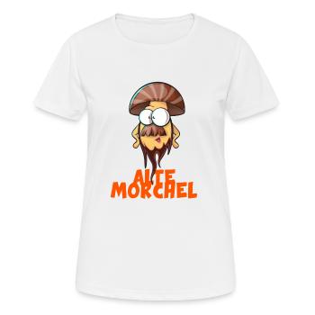 Old Morel, Funny Design, Funny Gift Idea - Women's Breathable T-Shirt - white - Front - AI Model Female 172 dark (172cm)