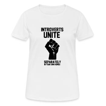 UNITE INTROVERTS - T-shirt respirant Femme - blanc - Devant - AI Model Female 172 dark (172cm)