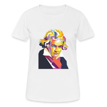 Beethoven Geschenk - Frauen T-Shirt atmungsaktiv - Weiß - Vorne - AI Model Female 172 dark (172cm)