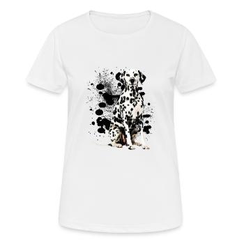Dalmata - Frauen T-Shirt atmungsaktiv - Weiß - Vorne - AI Model Female 172 dark (172cm)