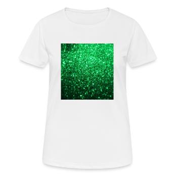 Sparkling Green Glitter - Women's Breathable T-Shirt - white - Front - AI Model Female 172 dark (172cm)