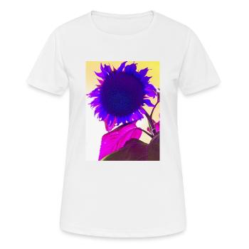sommerblume pop Art - Frauen T-Shirt atmungsaktiv - Weiß - Vorne - AI Model Female 172 dark (172cm)