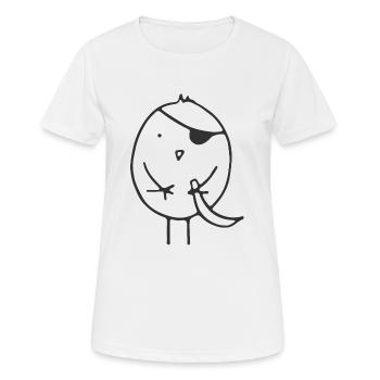 pirate - Women's Breathable T-Shirt - white - Front - AI Model Female 172 dark (172cm)