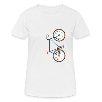 Cycling Ride Bike - Women's Breathable T-Shirt - white - Front - AI Model Female 172 dark (172cm)