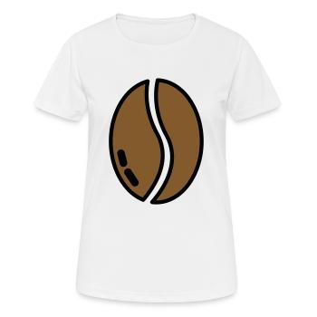 coffe bean - Frauen T-Shirt atmungsaktiv - Weiß - Vorne - AI Model Female 172 dark (172cm)