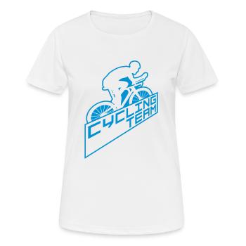 Shield Cycling TeamLaster - T-shirt respirant Femme - blanc - Devant - AI Model Female 172 dark (172cm)