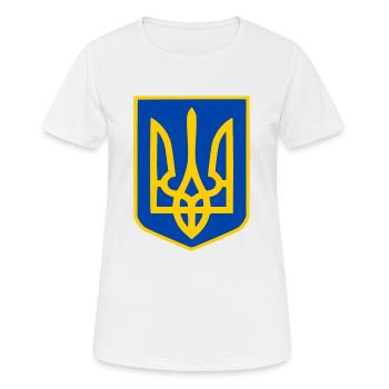 Ukraine - T-shirt respirant Femme - blanc - Devant - AI Model Female 172 dark (172cm)