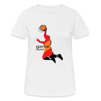 Panier - T-shirt respirant Femme - blanc - Devant - AI Model Female 172 dark (172cm)
