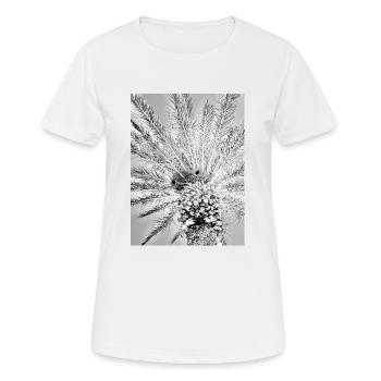 Palm in paradise - Women's Breathable T-Shirt - white - Front - AI Model Female 172 dark (172cm)