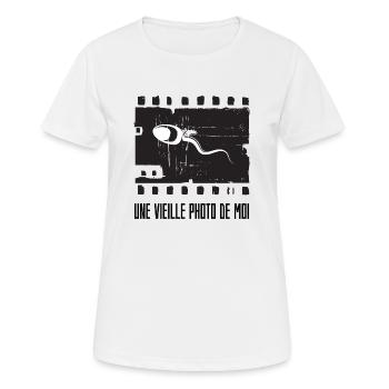 Une Vieille Photo De Moi - T-shirt respirant Femme - blanc - Devant - AI Model Female 172 dark (172cm)