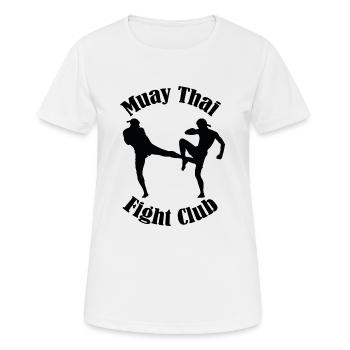 Muay Thai Fight Club - T-shirt respirant Femme - blanc - Devant - AI Model Female 172 dark (172cm)