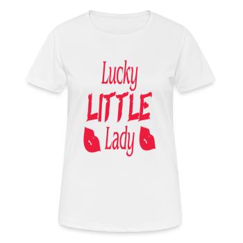 Lucky little Lady - Women's Breathable T-Shirt - white - Front - AI Model Female 172 dark (172cm)
