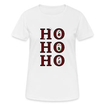 Weihnachten Wichtel - Frauen T-Shirt atmungsaktiv - Weiß - Vorne - AI Model Female 172 dark (172cm)