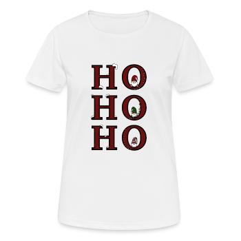 Weihnachten Wichtel - Frauen T-Shirt atmungsaktiv - Weiß - Vorne - AI Model Female 172 dark (172cm)