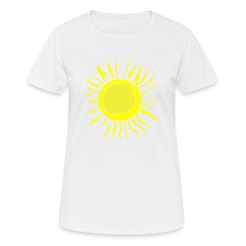 Sun Summer Watercolor Nature Beach Sky 11a - Women's Breathable T-Shirt - white - Front - AI Model Female 172 dark (172cm)