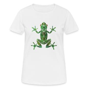 Frosch - Frauen T-Shirt atmungsaktiv - Weiß - Vorne - AI Model Female 172 dark (172cm)