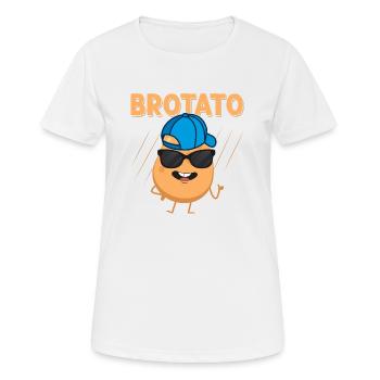Brotato Potato Vegetable - Frauen T-Shirt atmungsaktiv - Weiß - Vorne - AI Model Female 172 dark (172cm)