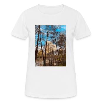 Hochhaus Coole Farbe Bäume - Frauen T-Shirt atmungsaktiv - Weiß - Vorne - AI Model Female 172 dark (172cm)