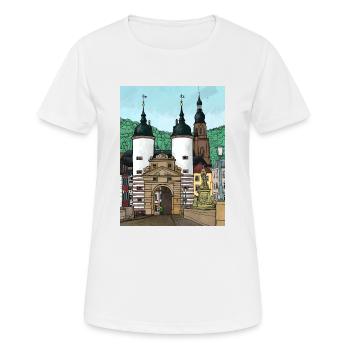 Heidelberg Altstadt, Heidelberg Allemagne - T-shirt respirant Femme - blanc - Devant - AI Model Female 172 dark (172cm)