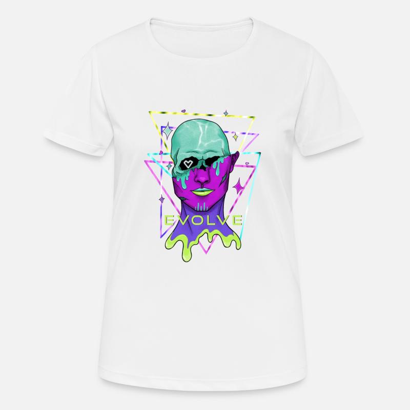 Evolve Galaxy Alien - Women's Breathable T-Shirt - white