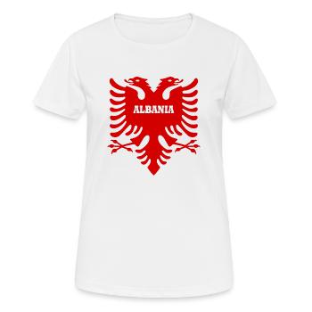 albania Albanian Eagle - Women's Breathable T-Shirt - white - Front - AI Model Female 172 dark (172cm)