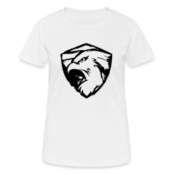 Mächtiger Adler - Frauen T-Shirt atmungsaktiv - Weiß - Vorne - AI Model Female 172 dark (172cm)