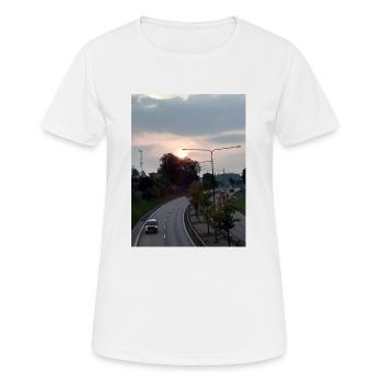 Lever du soleil - T-shirt respirant Femme - blanc - Devant - AI Model Female 172 dark (172cm)