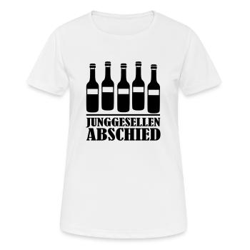 Junggesellenabschied - Frauen T-Shirt atmungsaktiv - Weiß - Vorne - AI Model Female 172 dark (172cm)
