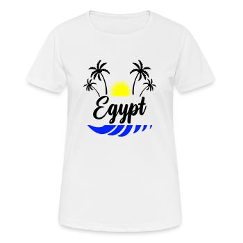 Égypte - T-shirt respirant Femme - blanc - Devant - AI Model Female 172 dark (172cm)