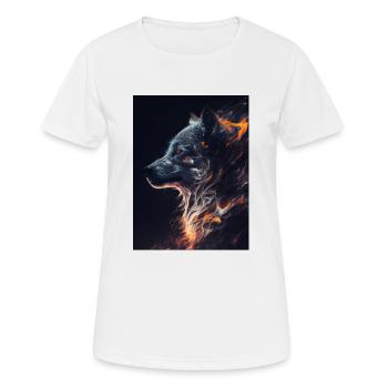 Fire spirit - T-shirt respirant Femme - blanc - Devant - AI Model Female 172 dark (172cm)