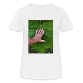 Die Hand am Leben - Frauen T-Shirt atmungsaktiv - Weiß - Vorne - AI Model Female 172 dark (172cm)