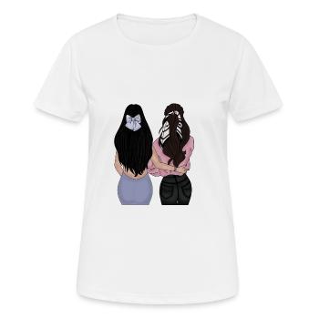 Meilleur ami - T-shirt respirant Femme - blanc - Devant - AI Model Female 172 dark (172cm)