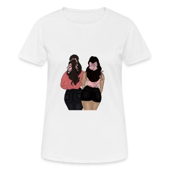 Meilleur ami - T-shirt respirant Femme - blanc - Devant - AI Model Female 172 dark (172cm)