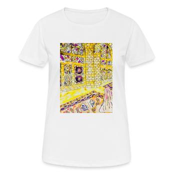 Prière du matin - T-shirt respirant Femme - blanc - Devant - AI Model Female 172 dark (172cm)