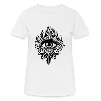 Auge Augen Augenarzt - Frauen T-Shirt atmungsaktiv - Weiß - Vorne - AI Model Female 172 dark (172cm)