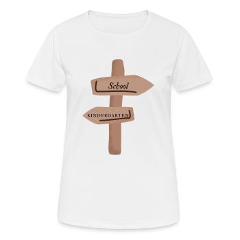 Schooling - Women's Breathable T-Shirt - white - Front - AI Model Female 172 dark (172cm)