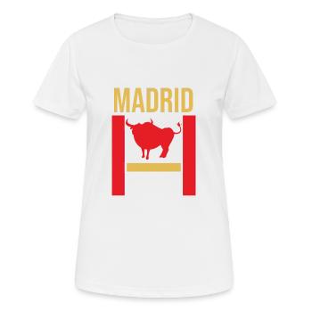 Le souvenir classique de Madrid - T-shirt respirant Femme - blanc - Devant - AI Model Female 172 dark (172cm)