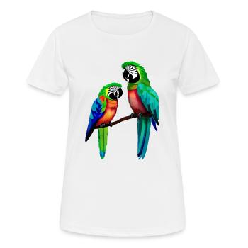 Budgie Bird Cockatiel Bird Propriétaire - T-shirt respirant Femme - blanc - Devant - AI Model Female 172 dark (172cm)