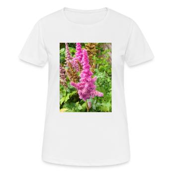 false buck's beard Astilbe japonica - Women's Breathable T-Shirt - white - Front - AI Model Female 172 dark (172cm)