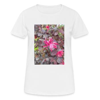 Schwarze Perle Loropetalum chinense - Frauen T-Shirt atmungsaktiv - Weiß - Vorne - AI Model Female 172 dark (172cm)