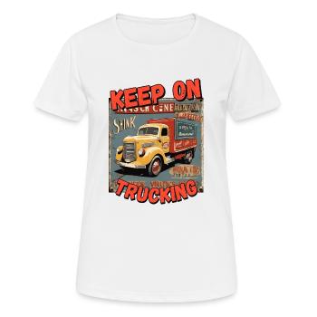 Keep on Trucking 4 - Women's Breathable T-Shirt - white - Front - AI Model Female 172 dark (172cm)