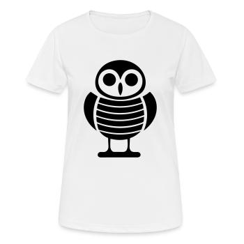 Petite chouette - T-shirt respirant Femme - blanc - Devant - AI Model Female 172 dark (172cm)