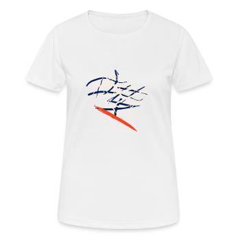 Abstrakt kleiden Abstrakter Kleidungsstil - Frauen T-Shirt atmungsaktiv - Weiß - Vorne - AI Model Female 172 dark (172cm)