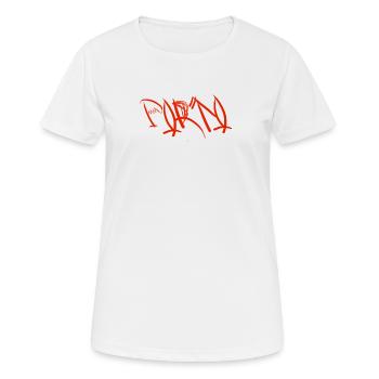Das klassischste Porto Souvenir - Frauen T-Shirt atmungsaktiv - Weiß - Vorne - AI Model Female 172 dark (172cm)