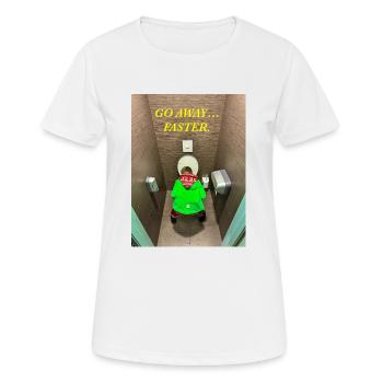 Geh weg... Schneller. - Frauen T-Shirt atmungsaktiv - Weiß - Vorne - AI Model Female 172 dark (172cm)